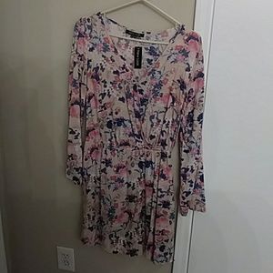 Floral wrap dress